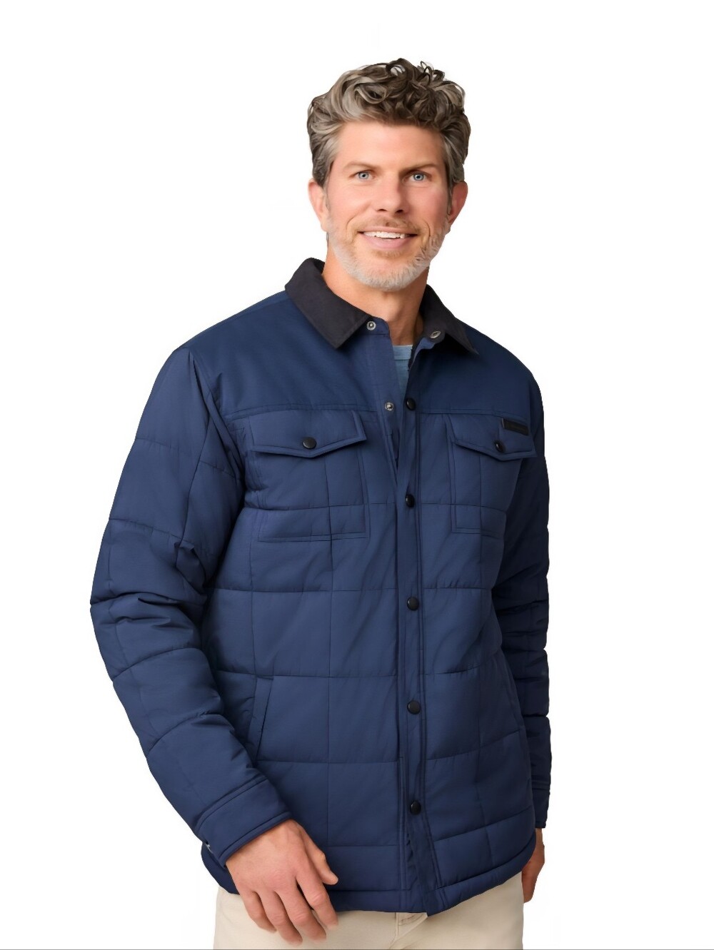 Free Country Men's Ridge View Shirt Jacket Navy Size Small MSRP $110 NWT